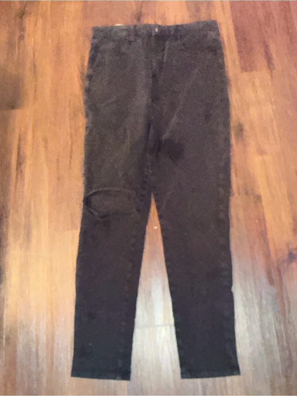 American eagle distressed black jeans size 10